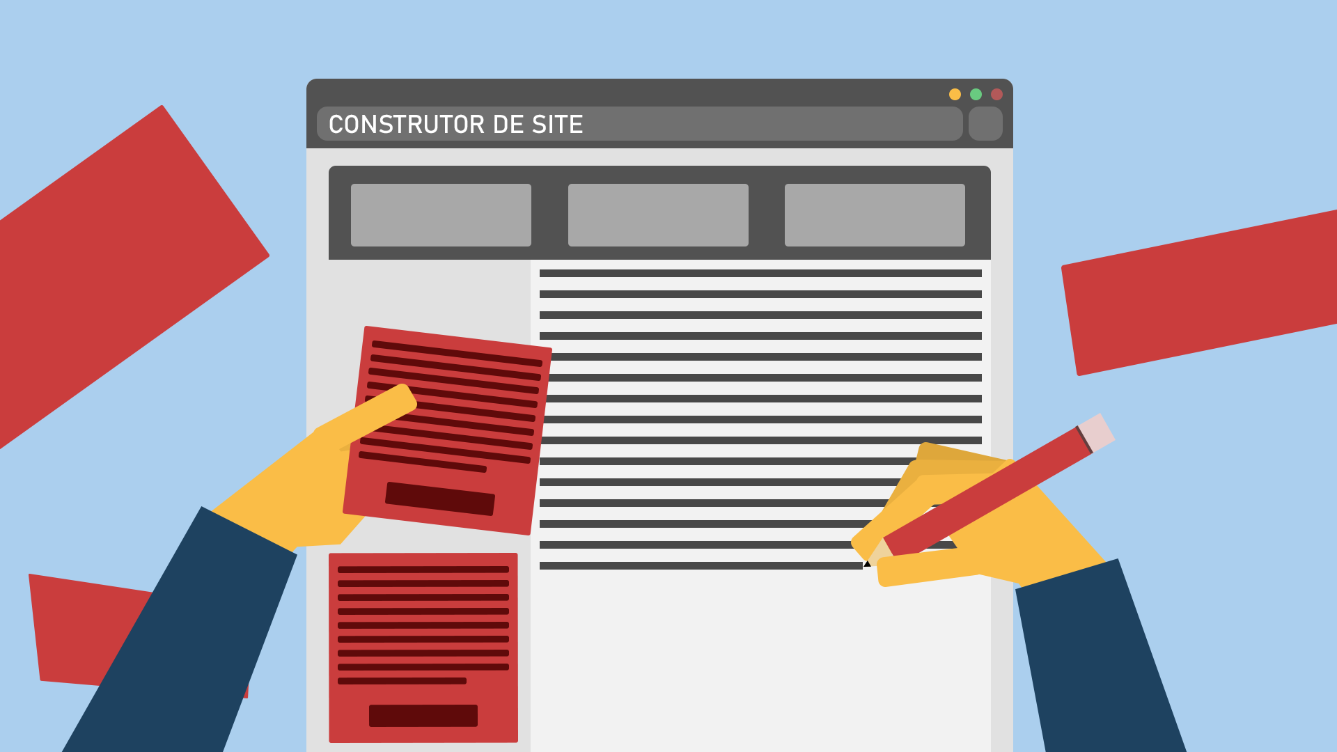 Wix, Squarespace, Weebly, page builder de alta personalização